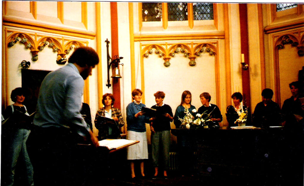 klaar voor concert in Maastricht 1985